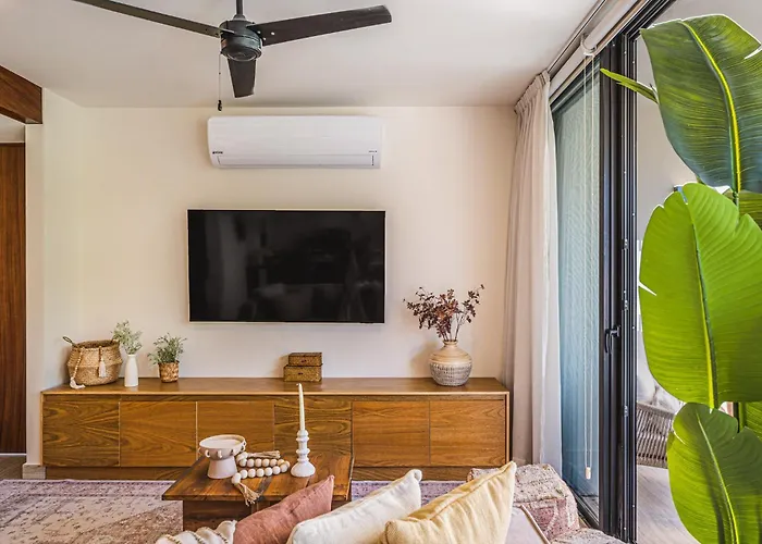 Apartment 2 Bedroom Bliss Stunning Rooftop Gym Osmosis Desk Tulum