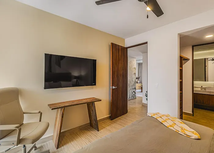 2 Bedroom Bliss Stunning Rooftop Gym Osmosis Desk * Tulum