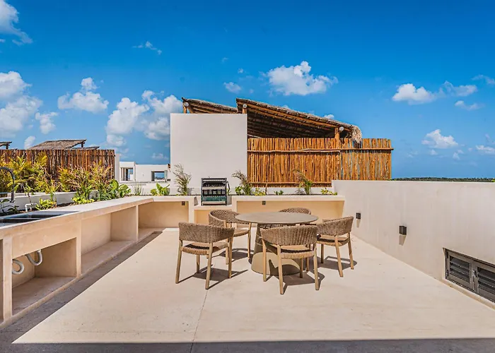 2 Bedroom Bliss Stunning Rooftop Gym Osmosis Desk * Tulum