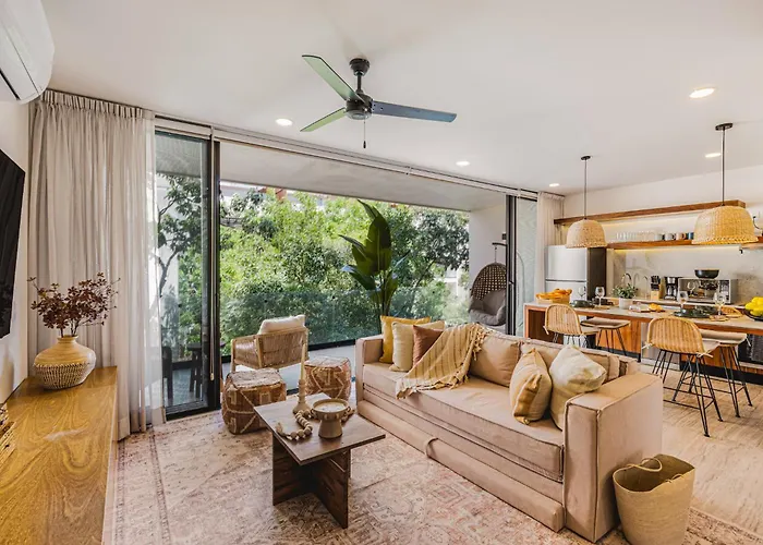 Apartment 2 Bedroom Bliss Stunning Rooftop Gym Osmosis Desk Tulum