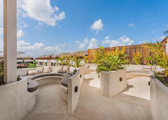 2 Bedroom Bliss Stunning Rooftop Gym Osmosis Desk Apartment Tulum
